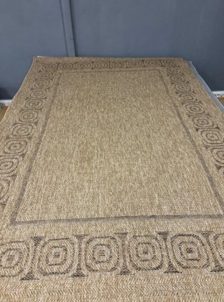 Merinos Toronto Koleksiyonu 64076 178 Kahve Hasır Dokulu Salon Mutfak Halısı Yolluk