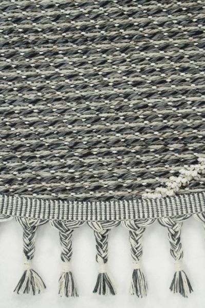 Eko Halı Soho SH 02 Grey Hav Toz Vermez Modern Bukle Makine Halısı Yuvarlak Yolluk Gri Mutfak Halısı