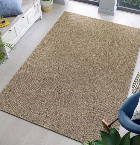 Merinos Toronto Koleksiyonu 5004 178 Kahve Hasır Dokulu Salon Mutfak Halısı Yolluk