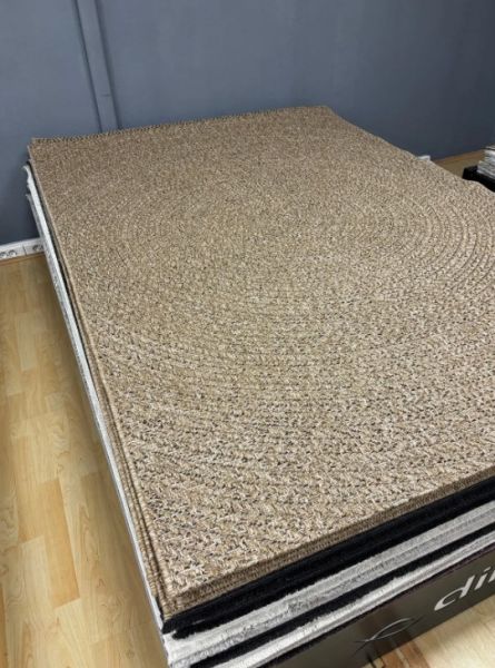 Merinos Toronto Koleksiyonu 5004 178 Kahve Hasır Dokulu Salon Mutfak Halısı Yolluk