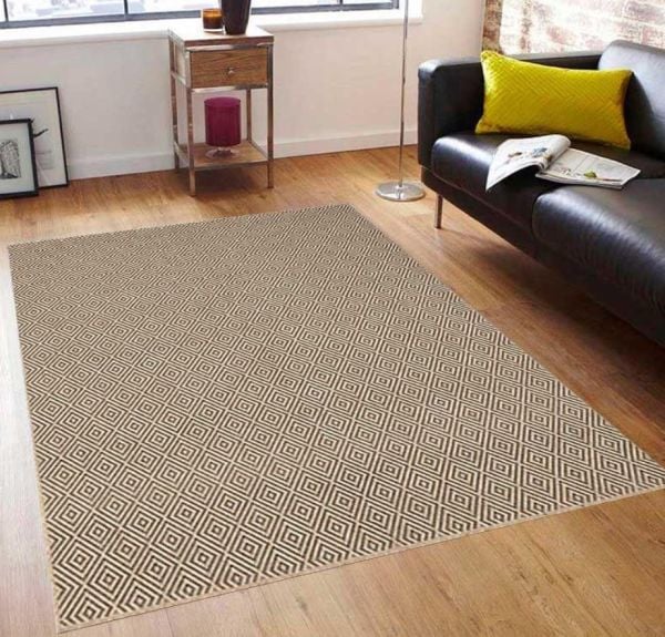 Merinos Toronto Koleksiyonu 5000 179 Kahve Hasır Dokulu Salon Mutfak Halısı Yolluk