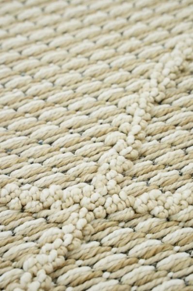 Eko Halı Soho SH 02 Beige Hav Toz Vermez Modern Bukle Makine Halısı Yuvarlak Yolluk Bej Mutfak Halısı