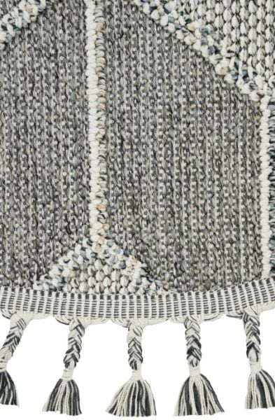 Eko Halı Soho SH 03 Grey Hav Toz Vermez Modern Bukle Makine Halısı Yuvarlak Yolluk Gri Mutfak Halısı