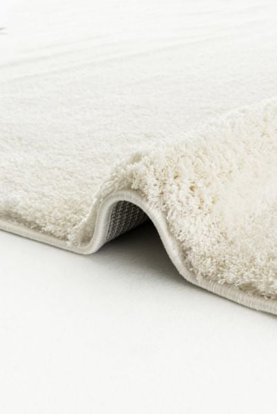 Eko Halı Lotto LT Plain Cream Yumuşak Dokulu Modern Hav Vermez Shaggy Halı