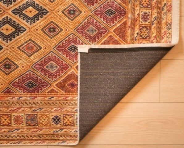 Halımax Dara 196 Yıkanabilir Kaymaz Dokuma Tabanlı Etnik Desenli Multi Modern Halı