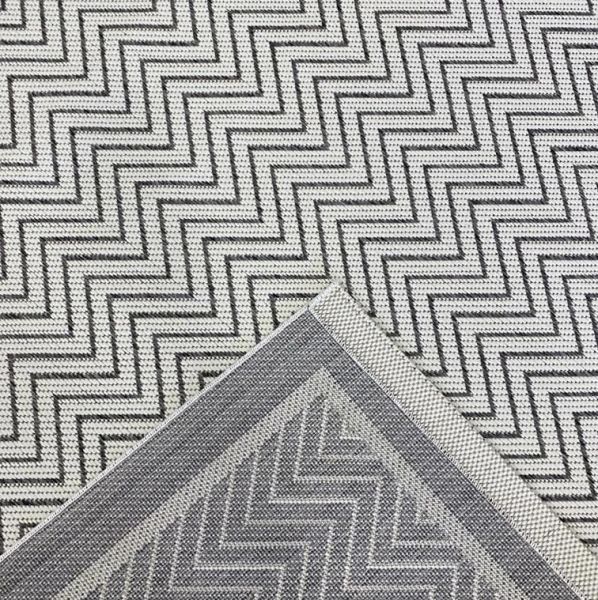 Refrom Halı 9718 Gri Beyaz Jüt Sisal Toz Vermez Modern Salon Halısı Yolluk Hol Kilim