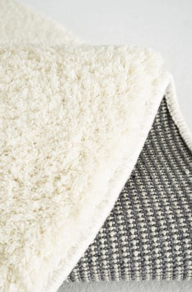 Eko Halı Lotto LT Plain Cream Yumuşak Dokulu Modern Hav Vermez Yuvarlak Shaggy Halı