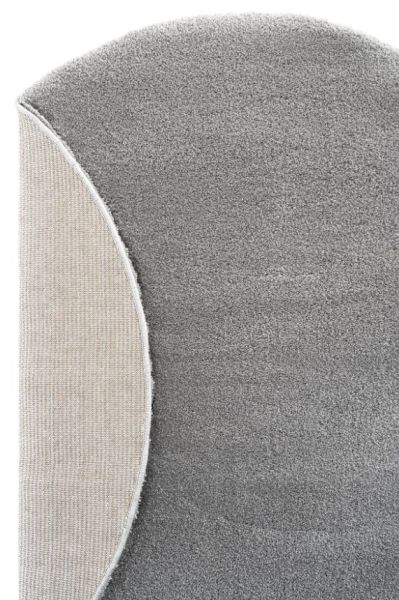 Eko Halı Lotto LT Plain Grey Yumuşak Dokulu Modern Hav Vermez Yuvarlak Shaggy Halı