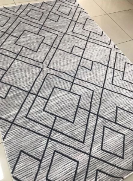Merinos Country Koleksiyonu 36230 096 Gri Dokuma Modern Salon Mutfak Halısı Yolluk