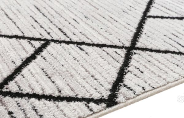 Merinos Country Koleksiyonu 36230 096 Gri Dokuma Modern Salon Mutfak Halısı Yolluk