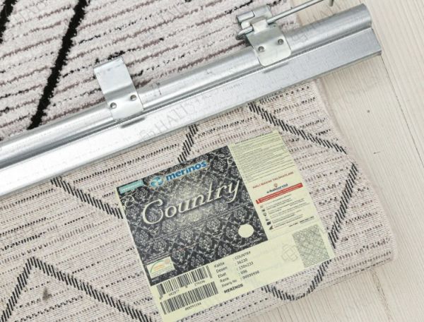 Merinos Country Koleksiyonu 36230 096 Gri Dokuma Modern Salon Mutfak Halısı Yolluk