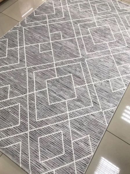 Merinos Country Koleksiyonu 36230 095 Gri Dokuma Modern Salon Mutfak Halısı Yolluk