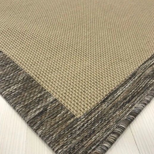 Reform Halı 9709 Bej Kahve Jüt Sisal Toz Vermez Modern Salon Halısı Yolluk Hol Kilim