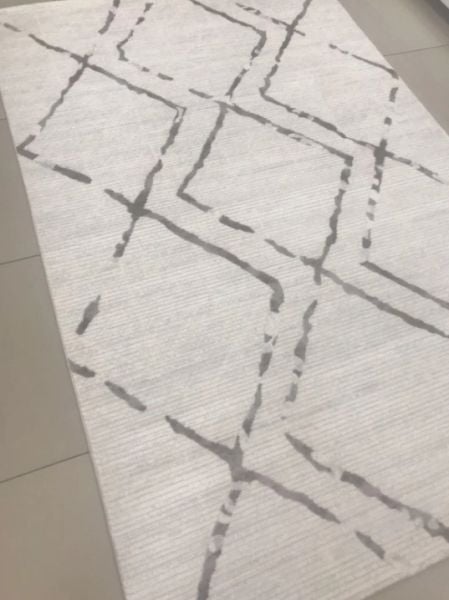 Merinos Country Koleksiyonu 36213 070 Gri Dokuma Modern Salon Mutfak Halısı Yolluk