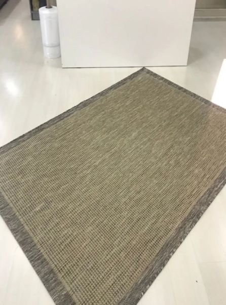 Refrom Halı 9509 Bej Kahve Jüt Sisal Toz Vermez Modern Salon Halısı Yolluk Hol Kilim