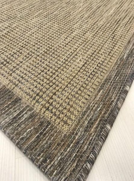 Refrom Halı 9509 Bej Kahve Jüt Sisal Toz Vermez Modern Salon Halısı Yolluk Hol Kilim