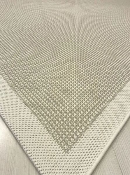 Refrom Halı 9427 Beyaz Krem Jüt Sisal Toz Vermez Modern Salon Halısı Yolluk Hol Kilim