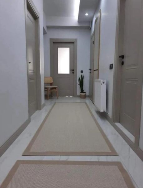 Refrom Halı 9327 Bej Jüt Sisal Toz Vermez Modern Salon Halısı Yolluk Hol Kilim