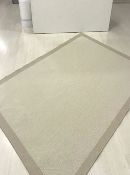 Refrom Halı 9327 Bej Jüt Sisal Toz Vermez Modern Salon Halısı Yolluk Hol Kilim