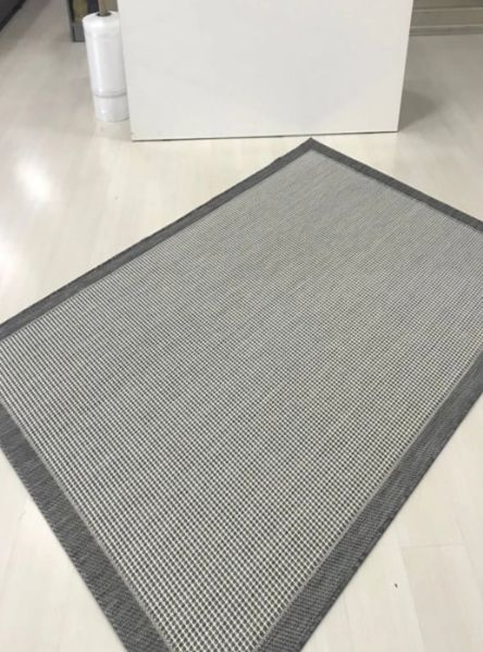 Refrom Halı 9213 Gri Jüt Sisal Toz Vermez Modern Salon Halısı Yolluk Hol Kilim