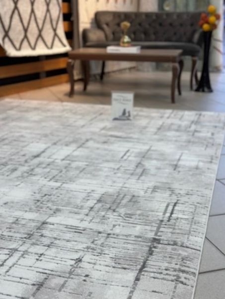Merinos Country Koleksiyonu 36188 070 Gri Dokuma Modern Salon Mutfak Halısı Yolluk