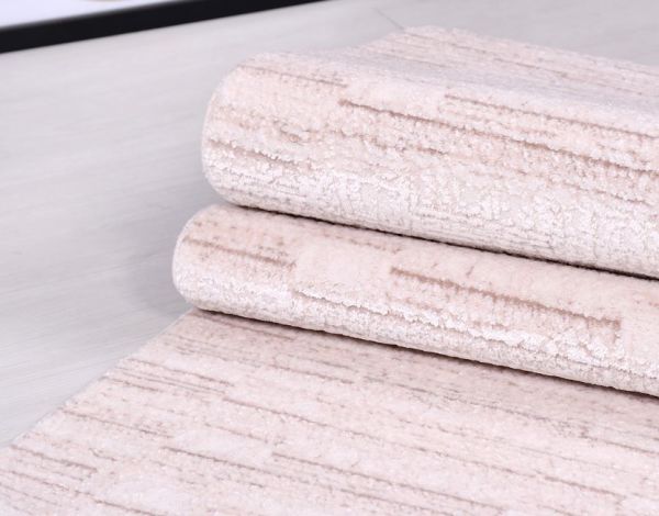 Crea Halı Klein 2317AK Krem Akrilik Dokuma Modern Salon Halısı My Crea Home