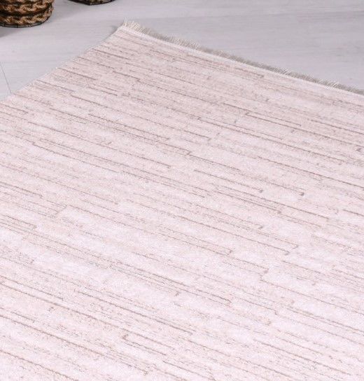 Crea Halı Klein 2317AK Krem Akrilik Dokuma Modern Salon Halısı My Crea Home
