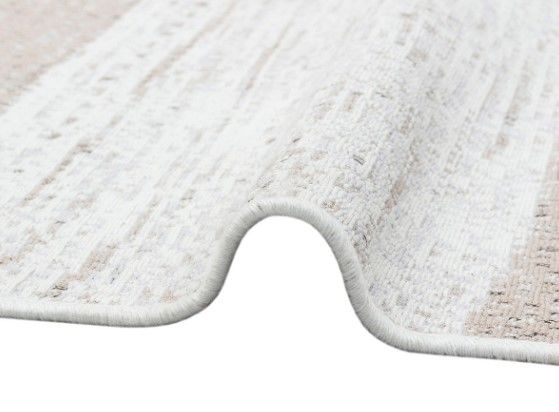 Eko Halı Arya 06 Çift Taraflı Yıkanabilir Krem Kilim Hav Toz Vermez Yolluk Mutfak Halısı