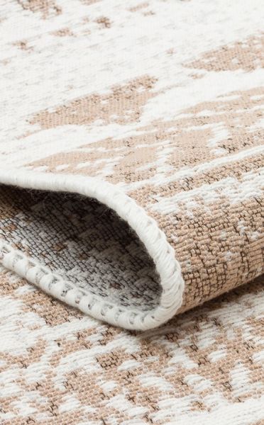 Eko Halı Arya 06 Çift Taraflı Yıkanabilir Krem Kilim Hav Toz Vermez Yolluk Mutfak Halısı