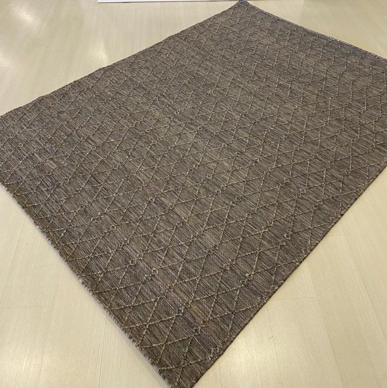 Reform Halı 6047 Nepal Sisal Kahve Bukle Örgü Saçaklı Modern Salon Halısı Koridor Hol Halı Yolluk