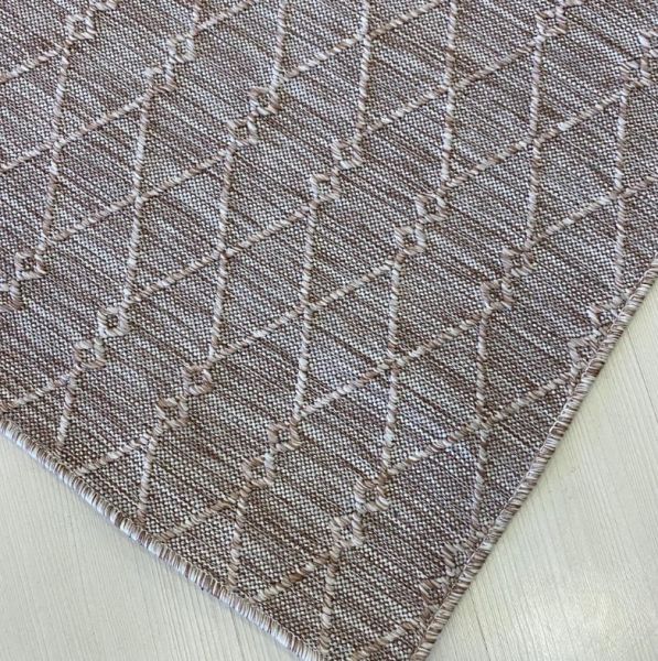 Reform Halı 6046 Nepal Sisal Bej Bukle Örgü Saçaklı Modern Salon Halısı Koridor Hol Halı Yolluk
