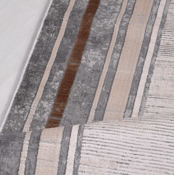 Crea Halı Di Mare DV07 Gri Viskon Akrilik Dokuma Modern Salon Halısı My Crea Home