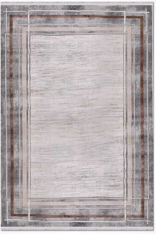 Crea Halı Di Mare DV07 Gri Viskon Akrilik Dokuma Modern Salon Halısı My Crea Home