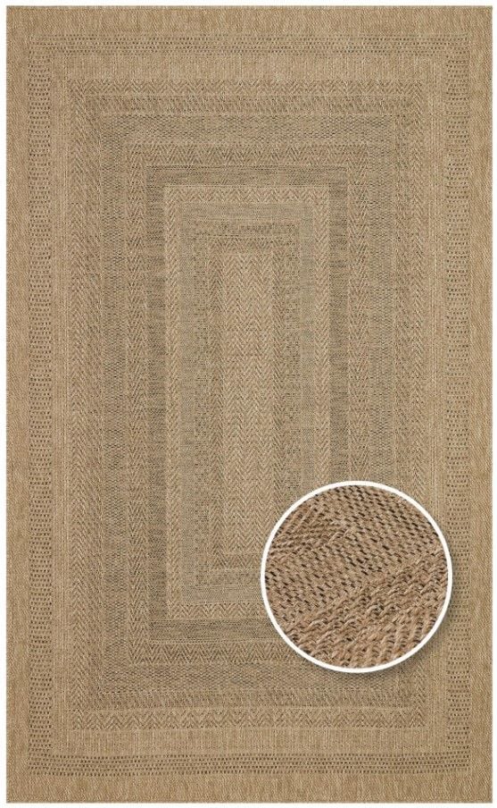 Eko Halı Salda 02 Suya Dayanıklı Jüt Görünümlü Sisal Halı Hasır Dokulu Jüt Kilim