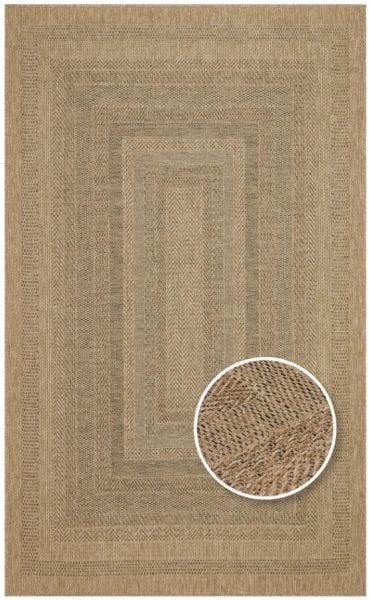 Eko Halı Salda 02 Suya Dayanıklı Jüt Görünümlü Sisal Halı Hasır Dokulu Jüt Kilim