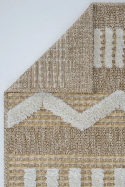 Seyran Halı Marakeş 676 Sarı İskandinav Kabartmalı Modern Dokuma Halı