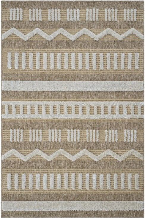 Seyran Halı Marakeş 676 Sarı İskandinav Kabartmalı Modern Dokuma Halı