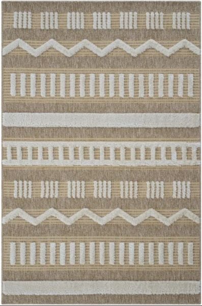 Seyran Halı Marakeş 676 Sarı İskandinav Kabartmalı Modern Dokuma Halı