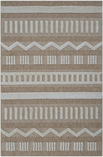 Seyran Halı Marakeş 676 Krem İskandinav Kabartmalı Modern Dokuma Halı