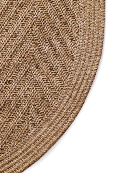Boho 04 Naturel Yuvarlak Jüt Halı Yolluk Jüt Taban Jüt Kilim Hasır Halı Otantik Bohem Halı