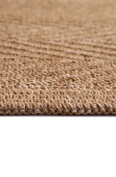 Boho 04 Naturel Yuvarlak Jüt Halı Yolluk Jüt Taban Jüt Kilim Hasır Halı Otantik Bohem Halı