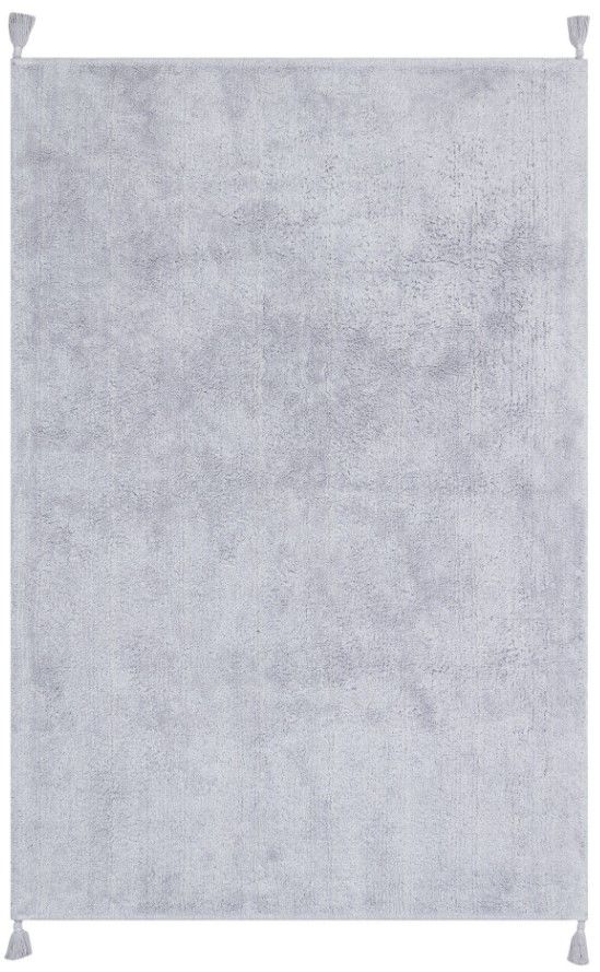 Eko Halı Cotton Bonn Gri Kaymaz Taban Yıkanabilir Natural Pamuk Bebek Çocuk Odası Halısı