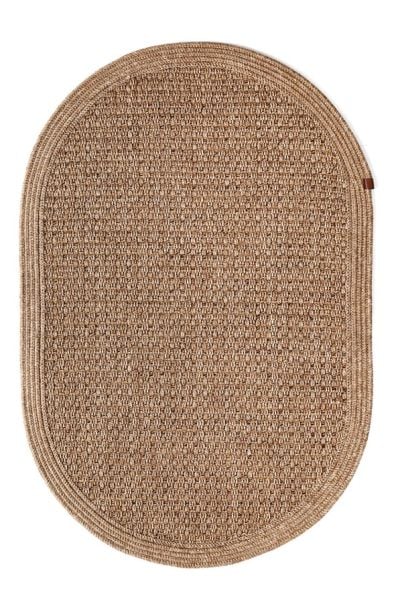 Boho 05 Naturel Yuvarlak Jüt Halı Yolluk Jüt Taban Jüt Kilim Hasır Halı Otantik Bohem Halı