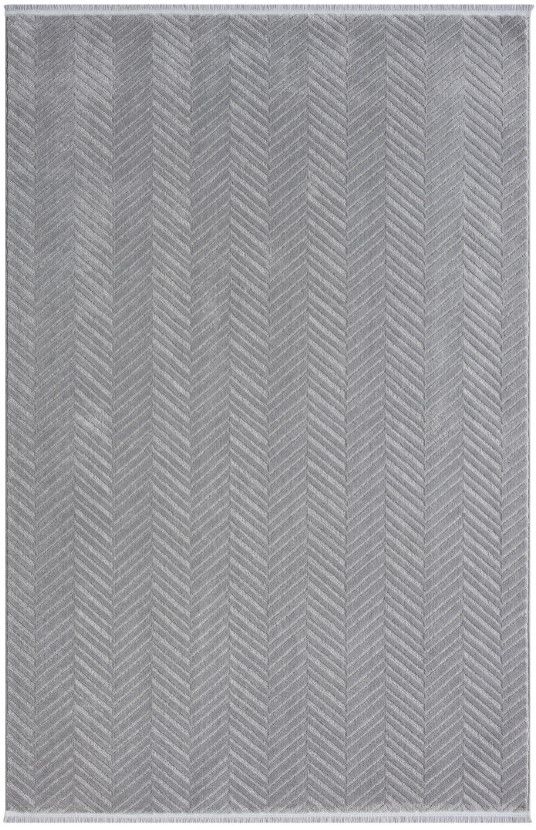 Seyran Halı Stella 0201 Gri Yumuşak Tuşeli Modern Salon Halısı Yolluk Mutfak Halısı