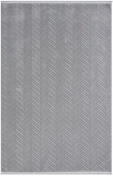 Seyran Halı Stella 0201 Gri Yumuşak Tuşeli Modern Salon Halısı Yolluk Mutfak Halısı
