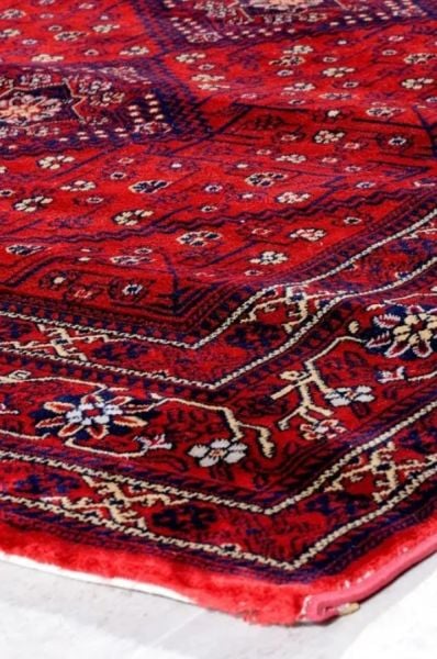 Padişah Dubai Koleksiyonu 62099 010 Dokuma Otantik Bordo Afgan Desen Salon Halısı