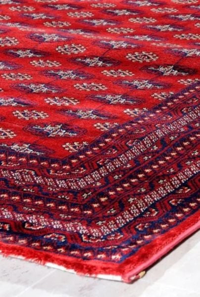 Padişah Dubai Koleksiyonu 62096 010 Dokuma Otantik Bordo Afgan Desen Salon Halısı