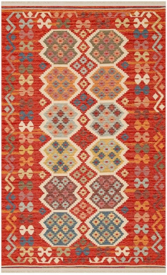 Eko Halı Nomad NMD 03 Çift Taraflı Yıkanabilir Multi Kilim Hav Toz Vermez Yolluk Mutfak Halısı