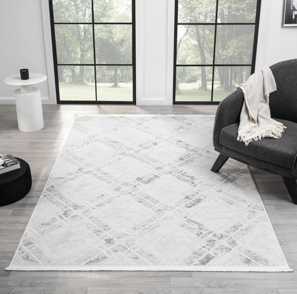 Seyran Vista 5117 Salon Halısı Yolluk Yumuşak Tuşeli Modern Dokuma Makine Halısı