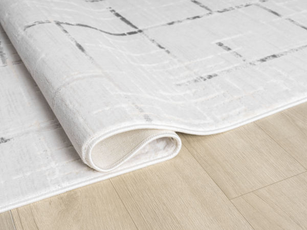 Seyran Vista 5118 Gri Salon Halısı Yolluk Yumuşak Tuşeli Modern Dokuma Makine Halısı